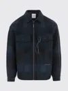And Wander Checkered Wool Blend Jacket In Blue