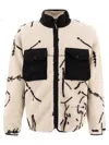 And Wander Map Key Boa Jacket In White