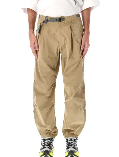 And Wander Light Brown 89 High Count Trousers In Beige