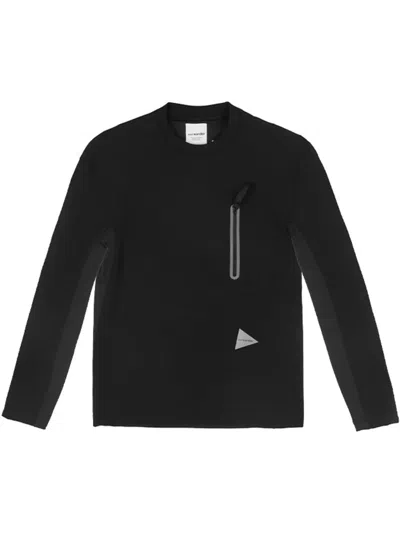 And Wander Jersey Sweatshirt In 黑色