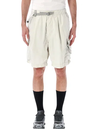 And Wander Light Cargo Shorts In White