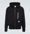 And Wander Black Shell Jacket In Black