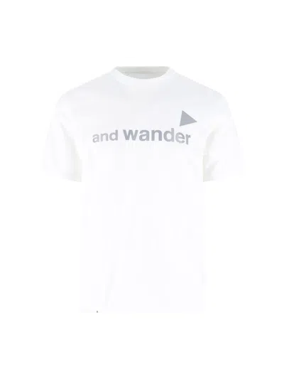 And Wander Lightweight 100% Cotton T-shirt In White