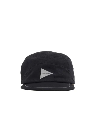 And Wander Logo Details On The Ventilated Hat In Black