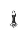 And Wander Logo Keyring In Black  