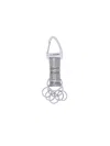 And Wander Logo Keyring In Gray