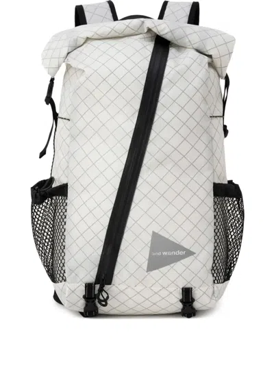 AND WANDER LOGO-PRINT BACKPACK
