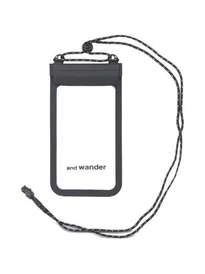 And Wander Logo Smartphone Holder In Black