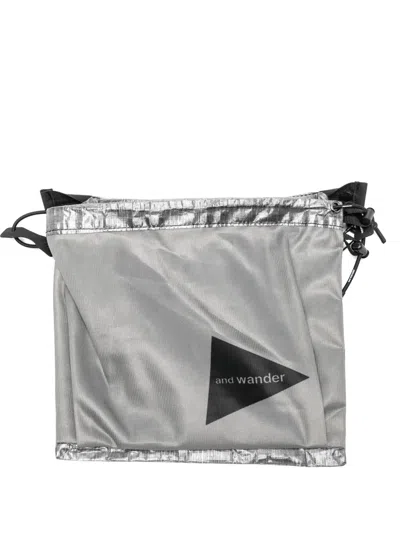 And Wander Logo-print Shoulder Bag In Purple