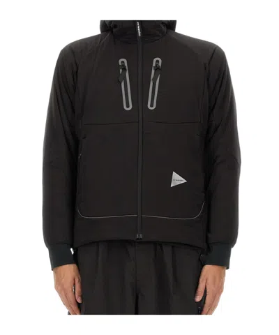 And Wander Alpha Air Jacket In Black