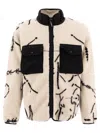 And Wander Map Key Boa Jacket In White
