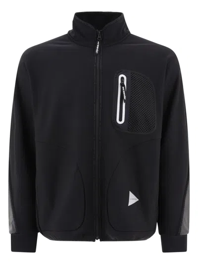 And Wander Men's "light Fleece" Jacket In Black