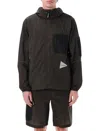 And Wander Ripstop Jacket In Black