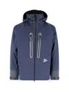 And Wander Pertex Shield Waterproof Jacket In Blue
