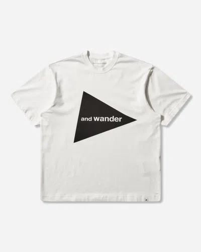 And Wander Men S Logo T-shirt In White