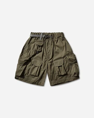 And Wander Men S Multi Pocket Shorts Khaki In Green
