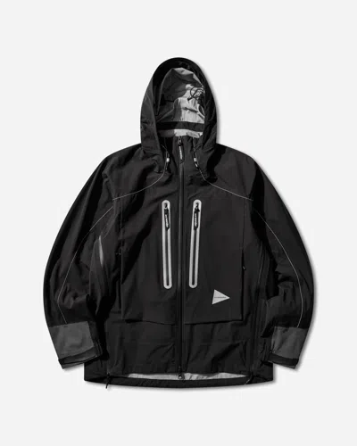 And Wander Men S Pertex Shield Rain Jacket In Black