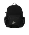 And Wander Mesh Patchwork Backpack In Black