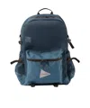 And Wander Mesh Patchwork Backpack In Blue