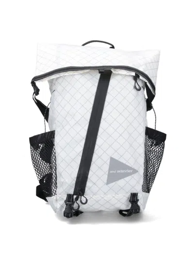 And Wander Minimalist White Bag With Smooth Texture