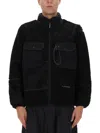 And Wander Black Polyester Wool Jacket In Black