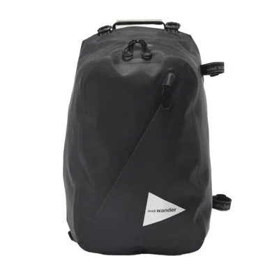 And Wander Nylon Backpack With Prominent Front Logo In Black