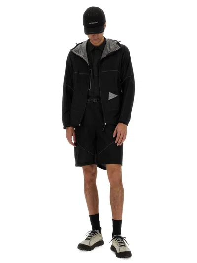 And Wander Nylon Black Jackets