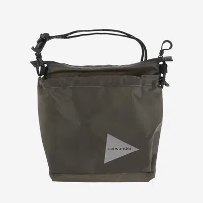 And Wander Nylon Shoulder Bag With Logo In Animal Print