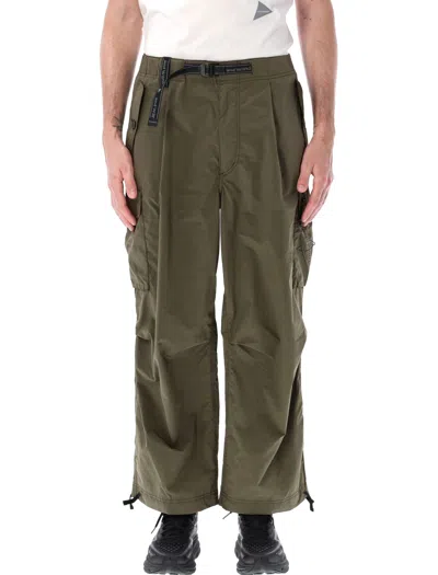 And Wander Oversized Cargo Trousers In Khaki