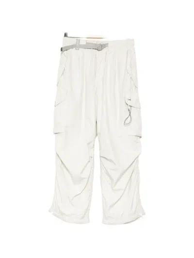 And Wander Oversized Cargo Pants In White
