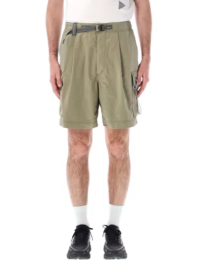 And Wander Oversized Cargo Shorts In Green
