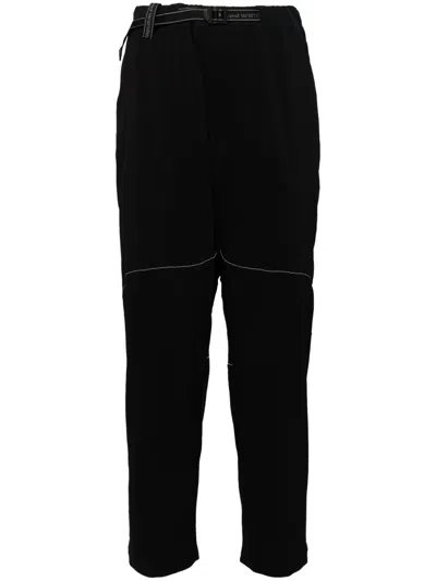 And Wander Padded Tapered Trousers In Black