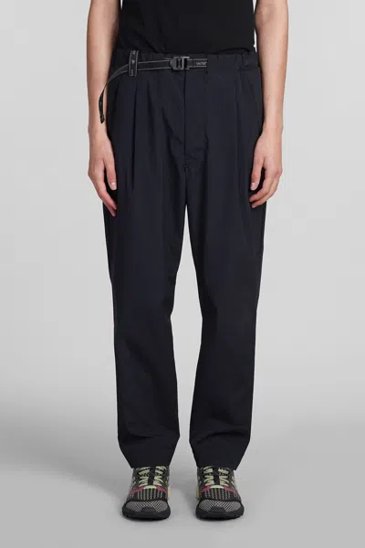 And Wander Pants In Black Polyester In Blue