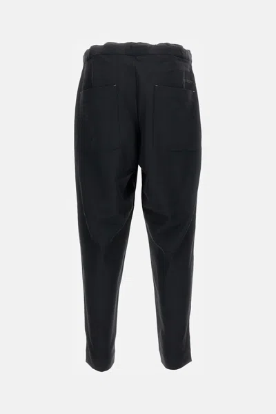 And Wander Pe Melange Twill Wide Pants In Black