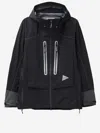 And Wander Black Pertex Shield Waterproof Technical Jacket In Black