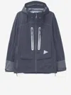 And Wander Pertex Shield Nylon Jacket In Blue