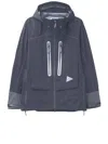 And Wander Pertex Shield Nylon Jacket In Blue