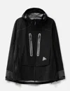 And Wander Pertex Shield Rain Jacket In Black