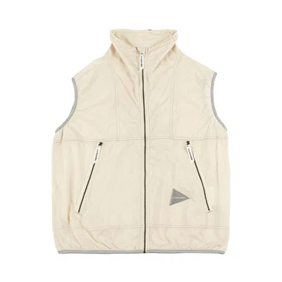 Pre-owned And Wander Pertex Wind Vest 'off White' | Men's Size L