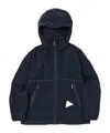 And Wander Pertex Windproof Jacket In Blue