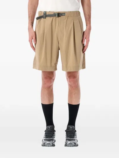 And Wander Mid-length Technical Shorts With Integrated Belt In Nude