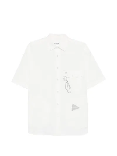 And Wander Pocket Shirt In White
