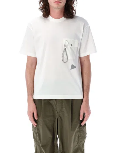 And Wander Pocket T-shirt In White