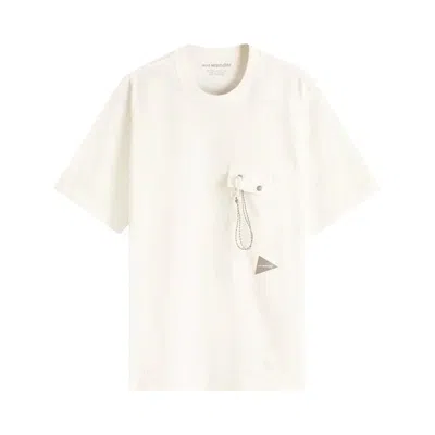 Pre-owned And Wander Pocket Tee 'white' | Men's Size Xxl