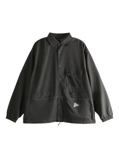 And Wander Press-stud Fastening Jacket In Brown