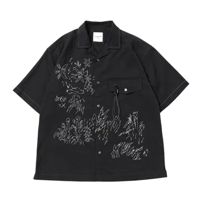 Pre-owned And Wander Reflective Embroidery Shirt 'black' | Men's Size M