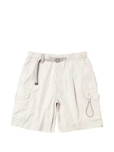 And Wander Oversize Cargo Short Pants In Neutral