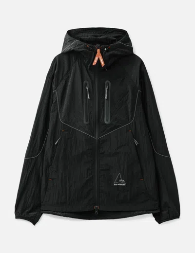 And Wander Roa X  Ripstop Wind Jacket In Black