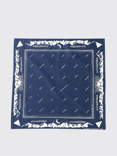 And Wander Scarf Men  In Blue