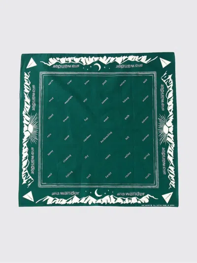 And Wander Scarf Men  In Green